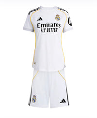 Camiseta y Pantalones Cortos Niños Real Madrid Home 25/26