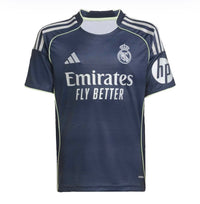 Camiseta y Pantalones Cortos Niños Real Madrid Away 25/26 - Con Medias