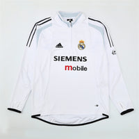 Camiseta de entrenamiento retro de manga larga del Real Madrid 04/05