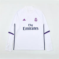 Camiseta de entrenamiento retro de manga larga del Real Madrid 16/17