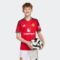 Camiseta y Pantalones Cortos para Niño Manchester United Home 25/26