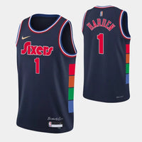 Camiseta NBA 75ºaniversario City Edition - Philadelphia 76ers 21/22 HARDEN