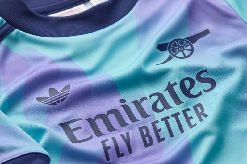 Camisa y Pantalones Cortos para Niños Arsenal Third 24/25 Con Medias