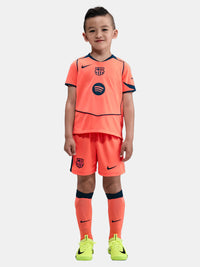 Camiseta y Pantalones Cortos para Niño FC Barcelona Third 25/26 - Con Medias