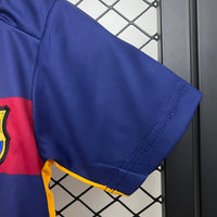Camiseta y Pantalones Cortos para Niño FC Barcelona Retro 15/16