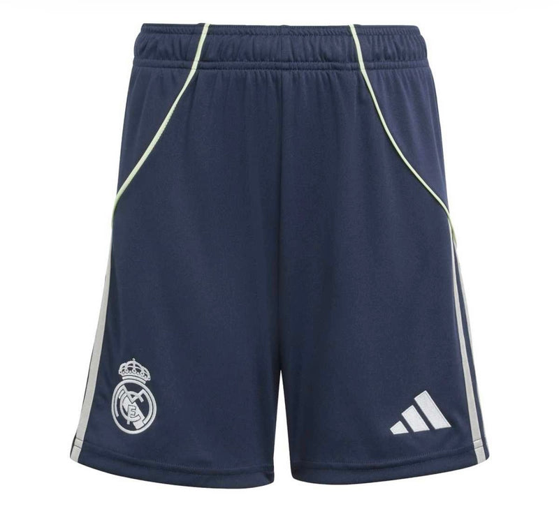 Camiseta y Pantalones Cortos Niños Real Madrid Away 25/26 - Con Medias