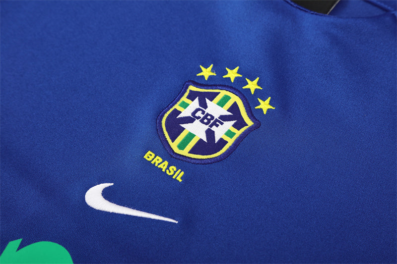 Camiseta de entrenamiento retro de manga larga del Brasil 2002