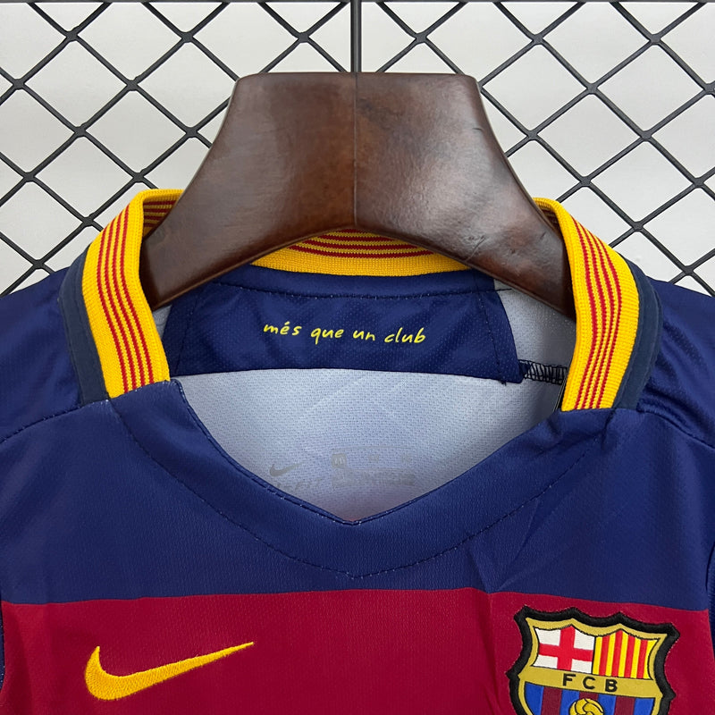 Camiseta y Pantalones Cortos para Niño FC Barcelona Retro 15/16
