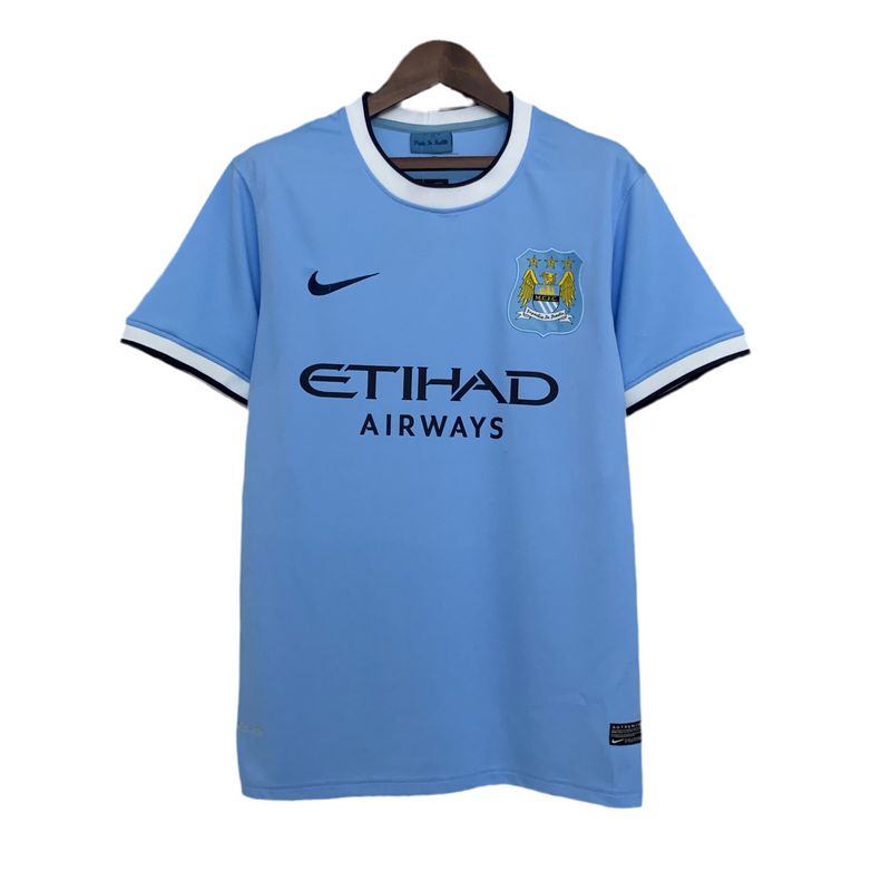 Camiseta Manchester City Retro Home 13/14