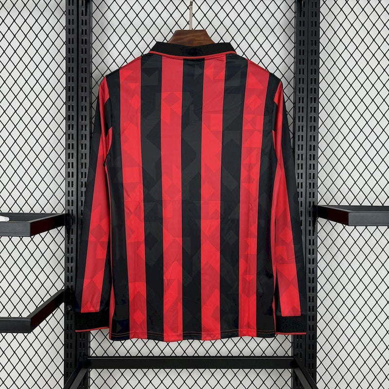 Camiseta Retro AC Milan Home 93/94 manga larga