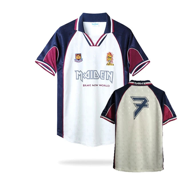 Camiseta Retro West Ham Iron Maiden 1999