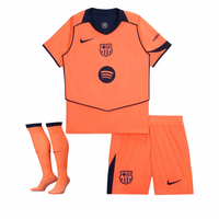 Camiseta y Pantalones Cortos para Niño FC Barcelona Third 25/26 - Con Medias
