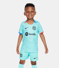 Camisa y Pantalones Cortos para Niños FC Barcelona Third 23/24
