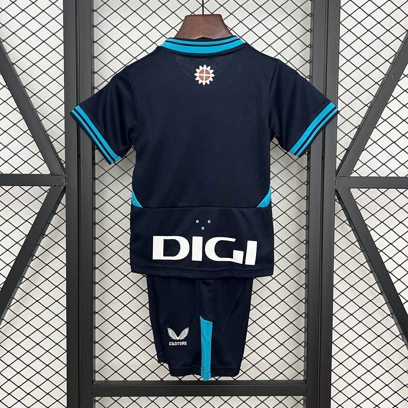 Camisetas y Pantalones Cortos Niños Athletic Bilbao Away 25/26