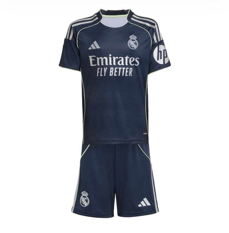 Camiseta y Pantalones Cortos Niños Real Madrid Away 25/26