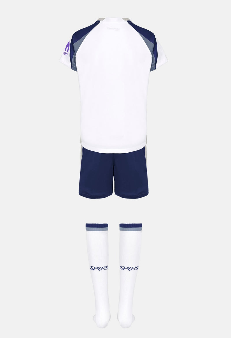 Camiseta y Pantalones Cortos para Niños Tottenham Hotspur Home 25/26- Con Media