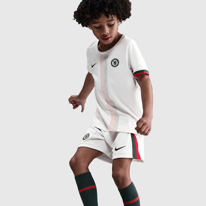 Camisa y Pantalones Cortos para Niños Chelsea Away 25/26-Con Medias