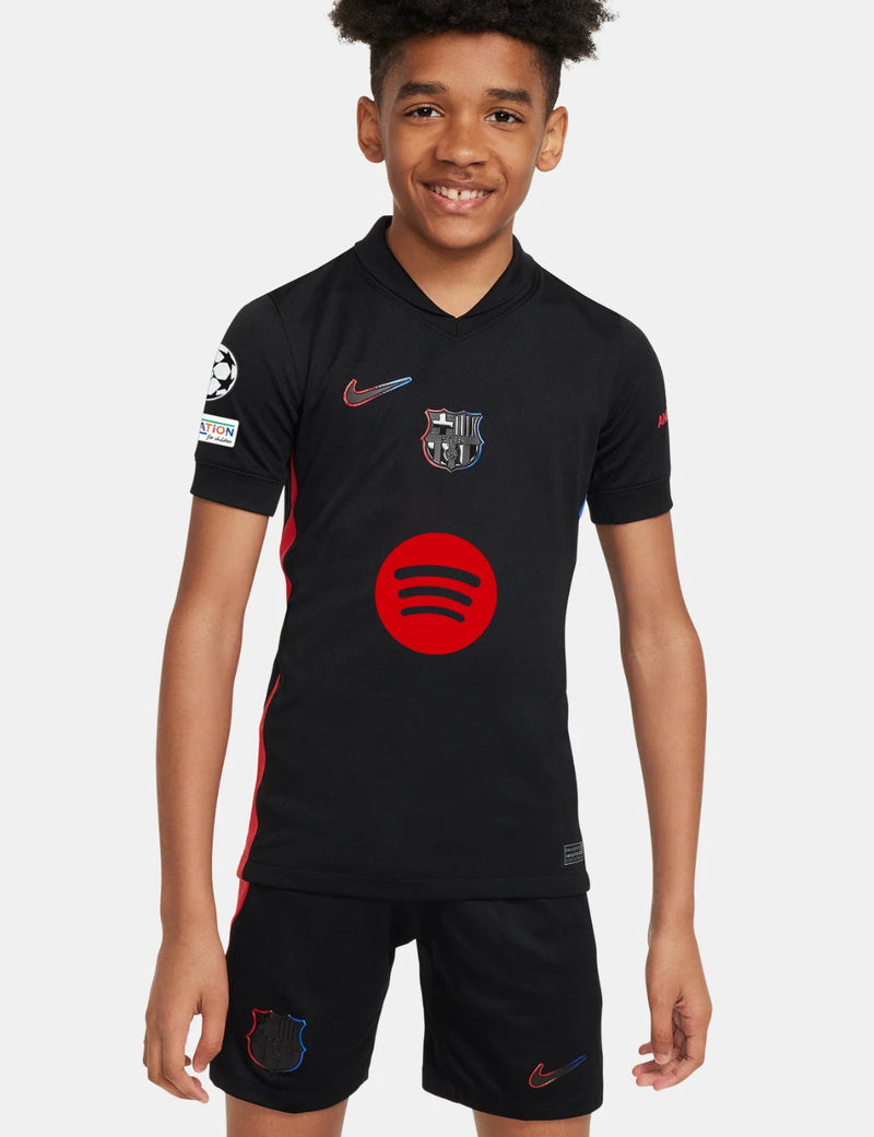 Camisa y Pantalones Cortos para Niños FC Barcelona Away 24/25
