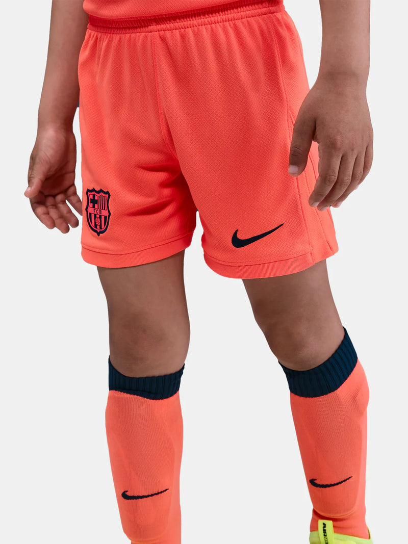 Camiseta y Pantalones Cortos para Niño FC Barcelona Third 25/26 - Con Medias