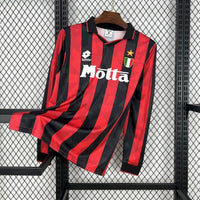 Camiseta Retro AC Milan Home 93/94 manga larga