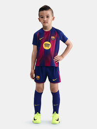 Camiseta y Pantalones Cortos para Niño FC Barcelona Home 25/26 - Con Medias