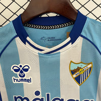 Camisetas y Pantalones Cortos Niños Málaga CF Home 25/26
