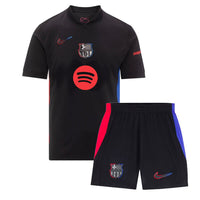 Camisa y Pantalones Cortos para Niños FC Barcelona Away 24/25